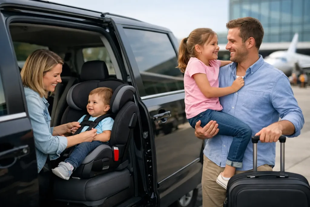 Family Airport Transfer With Car Seats