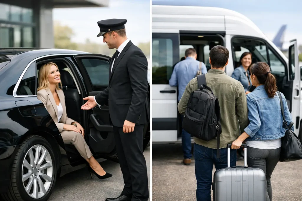 Private Chauffeur Versus Shared Shuttle